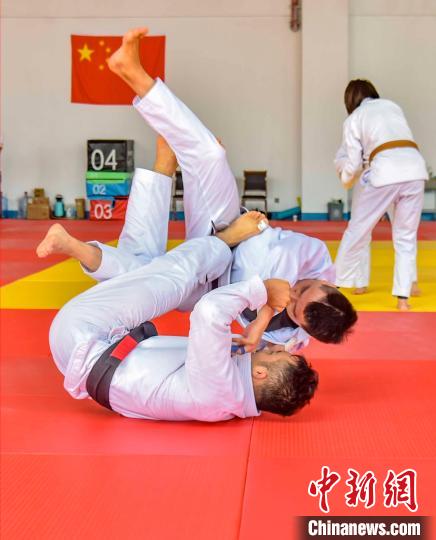 浙江金华集训中的国家柔术队进入备战亚运冲刺