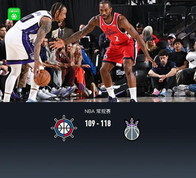 国王三分雨掀翻快船 伦纳德伤退难救主