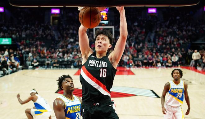 杨瀚森被下放G联赛混音队 开拓者期待技术天赋转